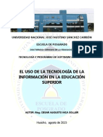 Tecnologia de La Información en La Educación Superior