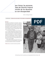 Información Que Tienen Las Personas Con Discapacidad Del Distrito Federal Sobre La Convencion de Los Derechos de Las Personas Con Discapacidad