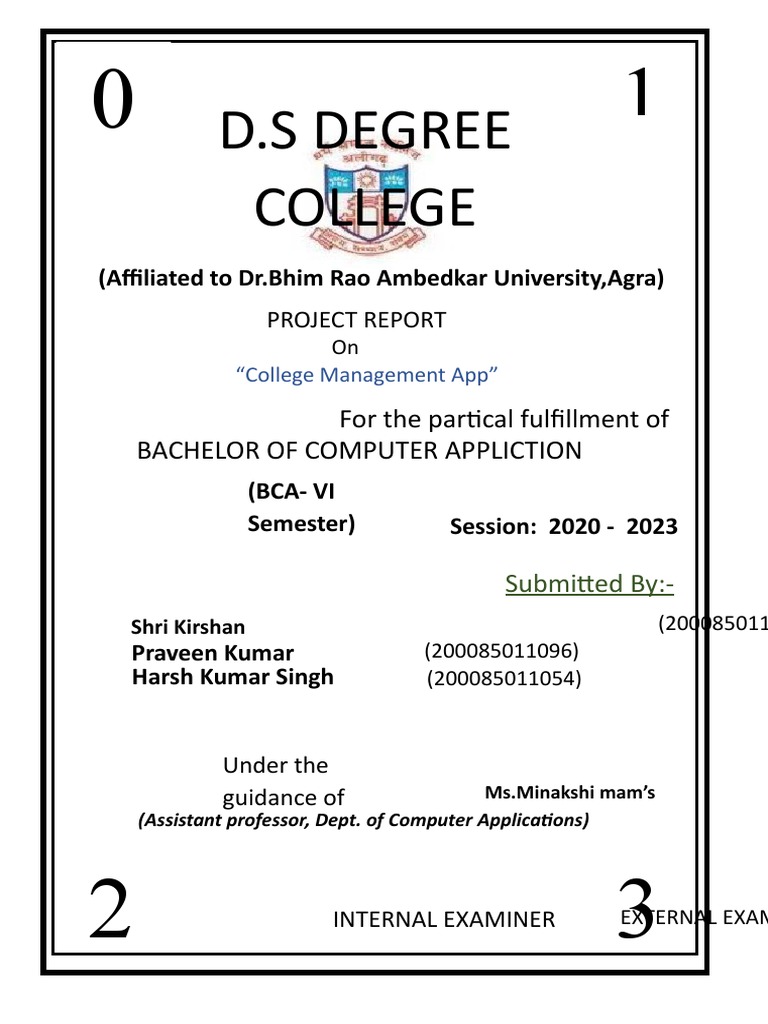 College Management App Project Report | PDF | Science & Mathematics ...