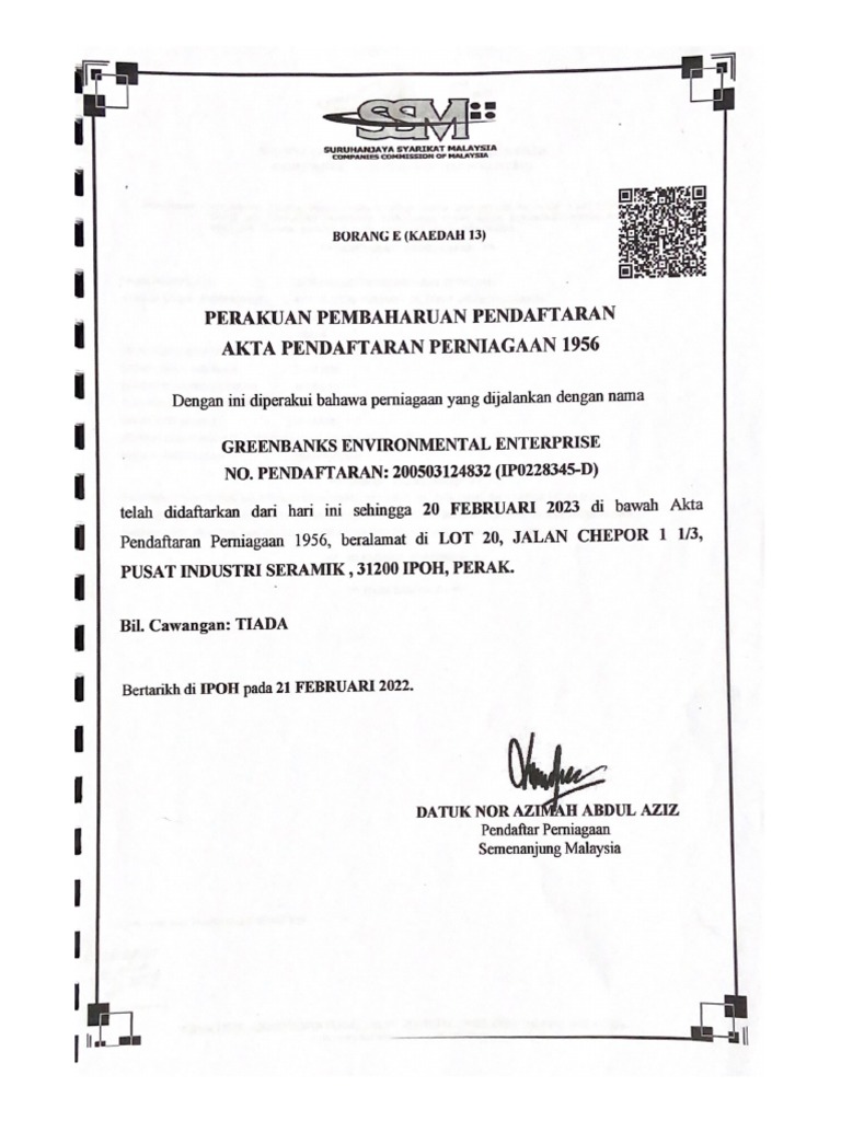 Suruhanjaya Syarikat Malaysia | PDF