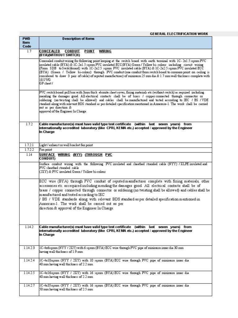 Picture of Cic Electrical Estimate | Download Free PDF | Electrical Wiring ...