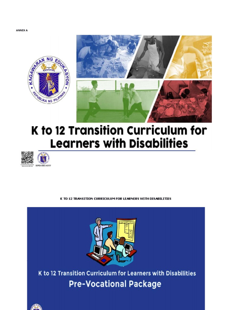 Pre Vocational Package 1 PDF Learning Curriculum