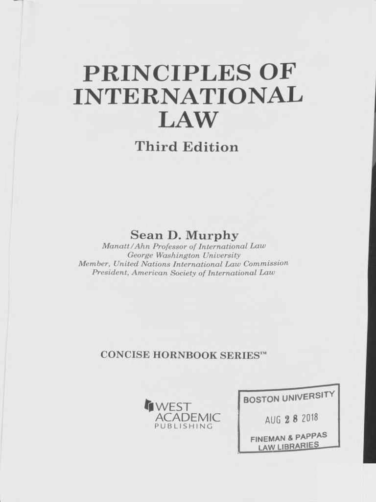 Sean+Murphy,+Principles+of+International+Law+ (3rd+ed,+2018) ,+PP +3-21 ...