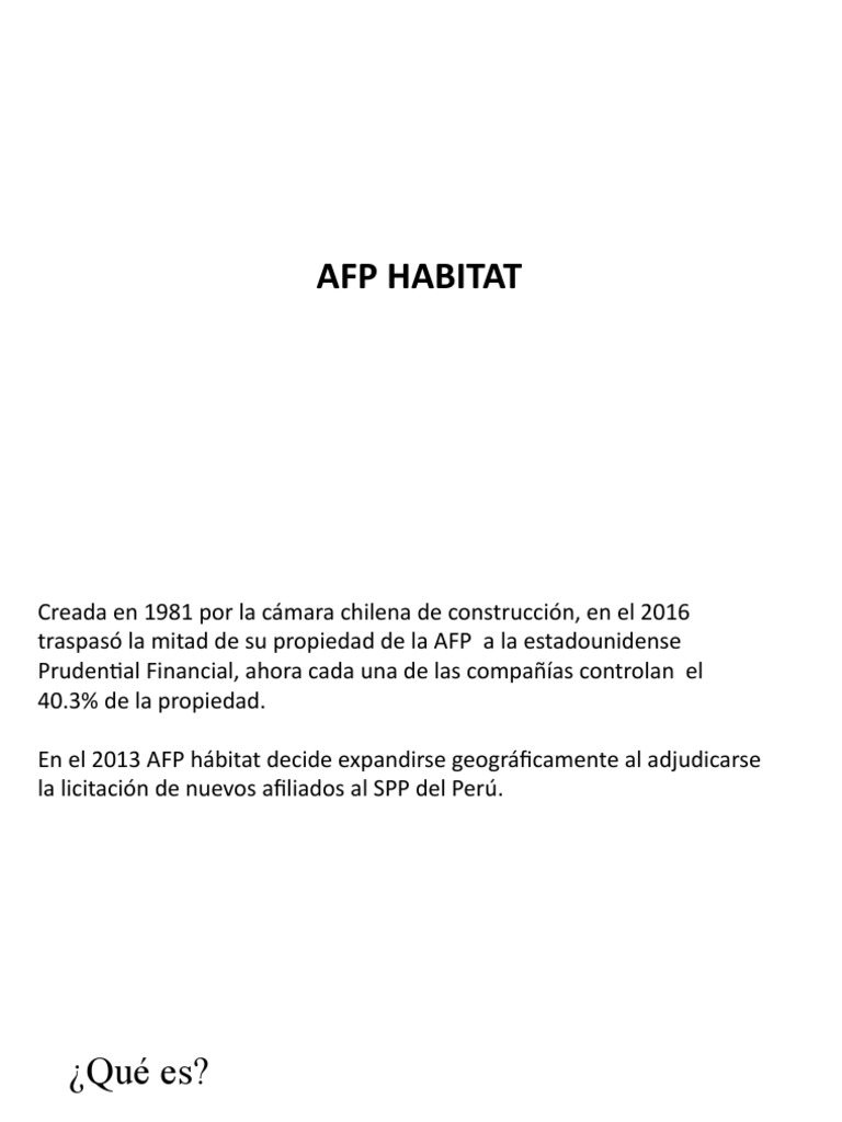 Afp habitat pdf