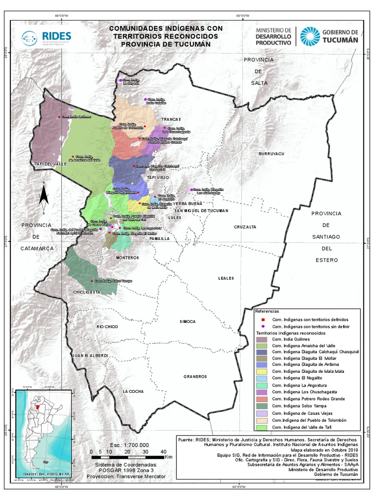 Mapa de Pueblos Originarios en Tucumán | PDF | Argentina | América del Sur