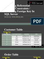 Cascading Foreign Key SQL