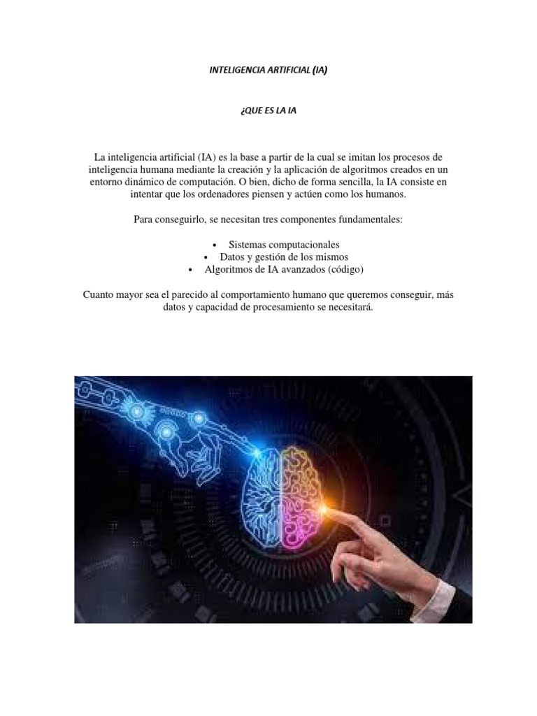 Componentes y Beneficios de la IA | PDF | Inteligencia artificial ...