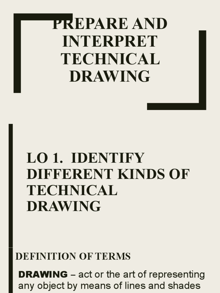PREPARE AND INTERPRET TECHNICAL DRAWING PDF