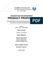Product Proposal: Concordia College, Inc