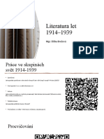 Světová Literatura 1914-1939