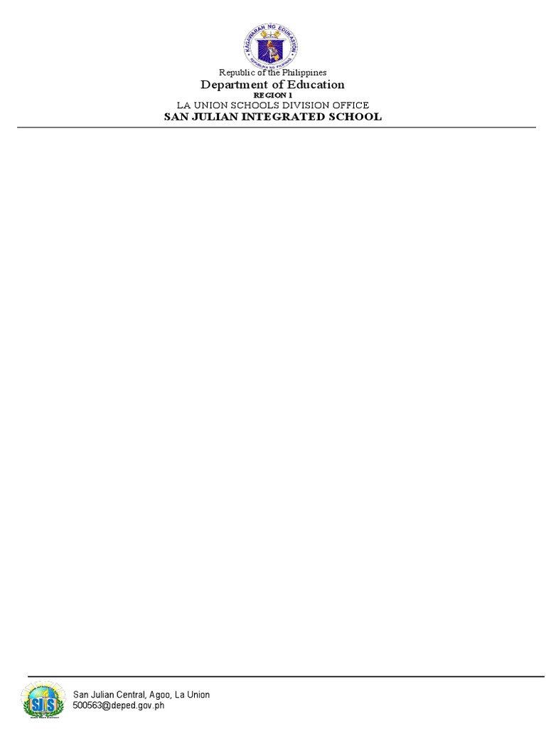 Official letterhead with footer sjis pdf