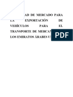 Viabilidad de Mercado para La Exportación de Vehículos para El Transporte de Mercancías A Los Emiratos Árabes Unidos