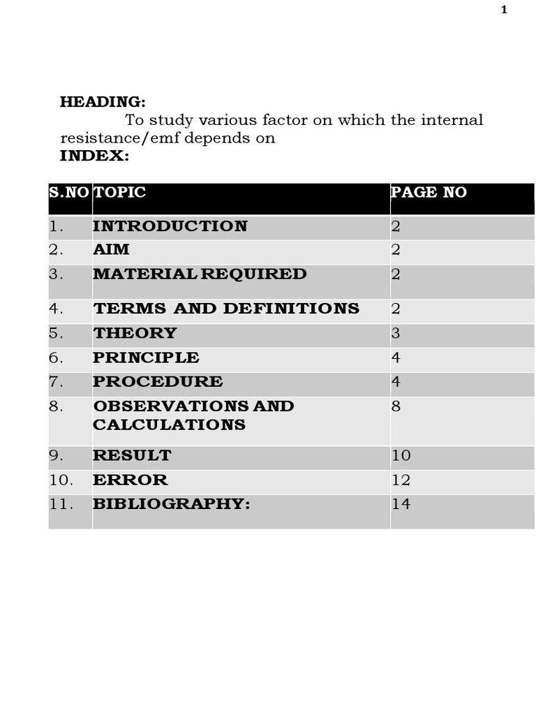 Factors on which the internal resistance depend on pdf electrical