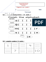 Diagonestic Test Grade 1