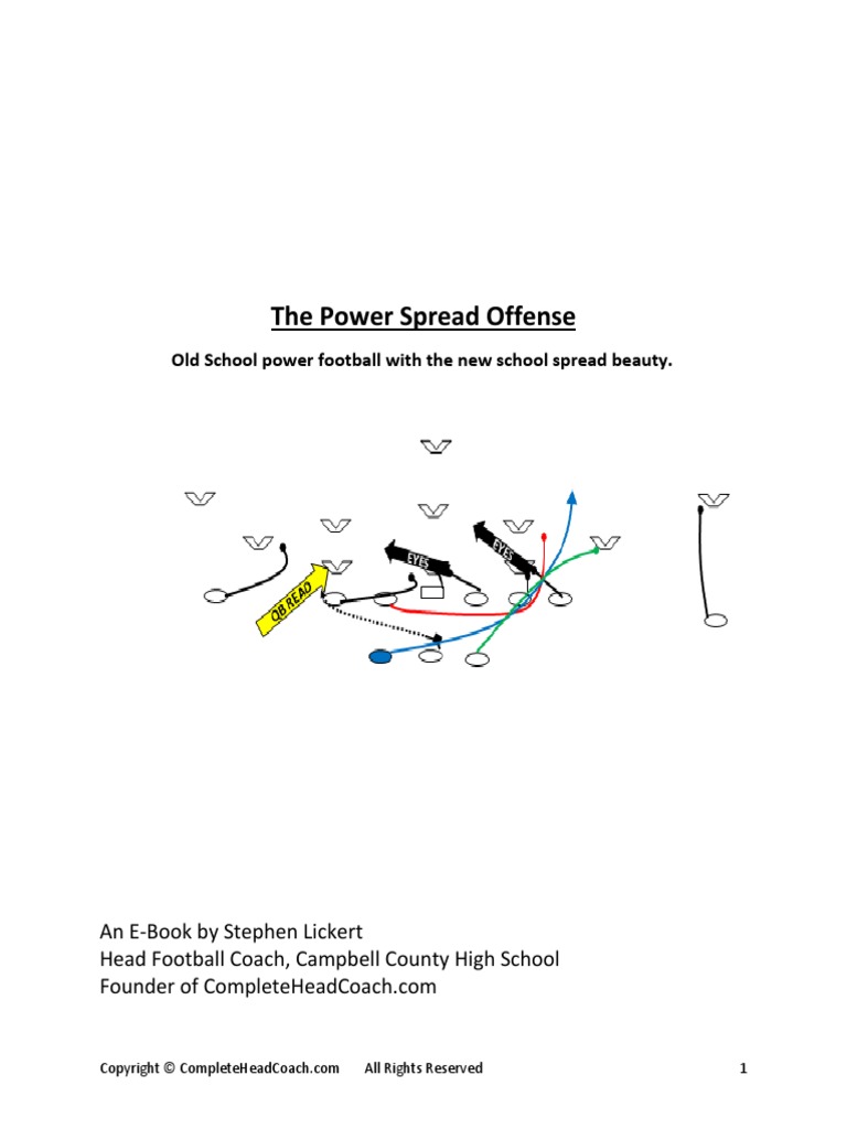 Power Spread Offense Sample Chapters | PDF | American Football | Sports