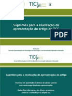 UTILIZAÇÃO SLIDE TCC