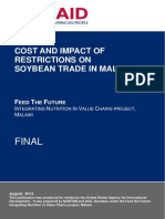 2014 Cost and Impact of Market Restriction On Soybeans in Malawi FINAL REPORT NASFAM FUM