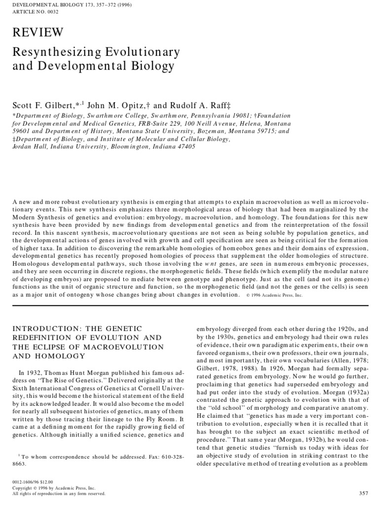 Evolutionary And Developmental Biology Meaning In Hindi