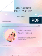 Pink Pastel Holographic Gradient Portfolio Presentation