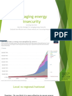 Managing Energy Insecurity