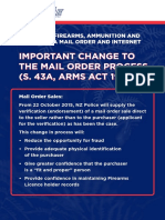 Mail Order Process Change Purchasing Firearms Ammunition Airguns