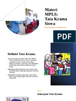 Materi MPLS Tata Krama Siswa