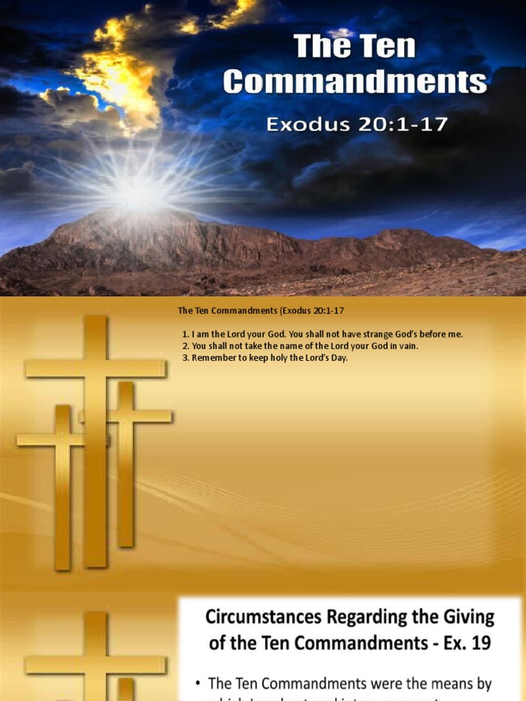 The Ten Commandments Explained | PDF