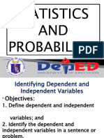 Dependent and Independent Variable Hypothesis Testing