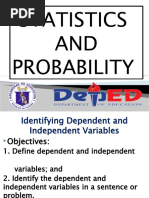 Dependent and Independent Variable Hypothesis Testing