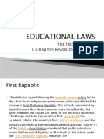 EDUCATIONAL LAWS - Report Summer