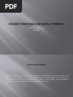 Incident Response and Digital Forensic