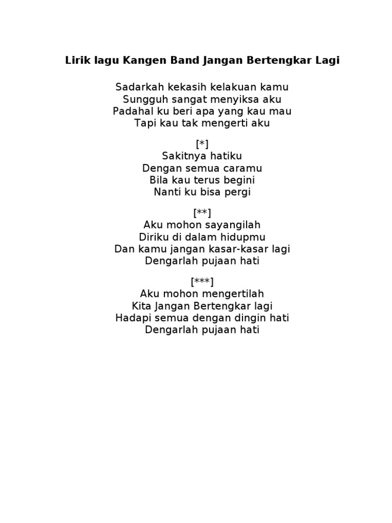 Kunci Gitar Jangan Bertengkar Lagi Chord Delinews Tapanuli