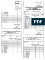 Kartu Sumbangan Komite Sekolah