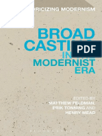 Feldman, Matthew, Et Al., Broadcasting in The Modernist Era (2014)