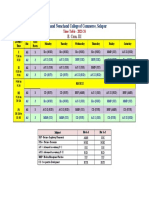 TY B.com Time Table 2023 24