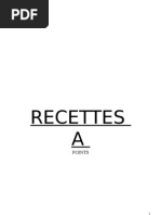 Guide - Recettes A Points