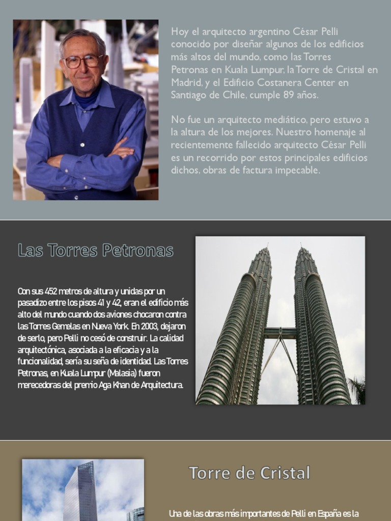César Pelli | PDF | Diseño | Edificios y estructuras