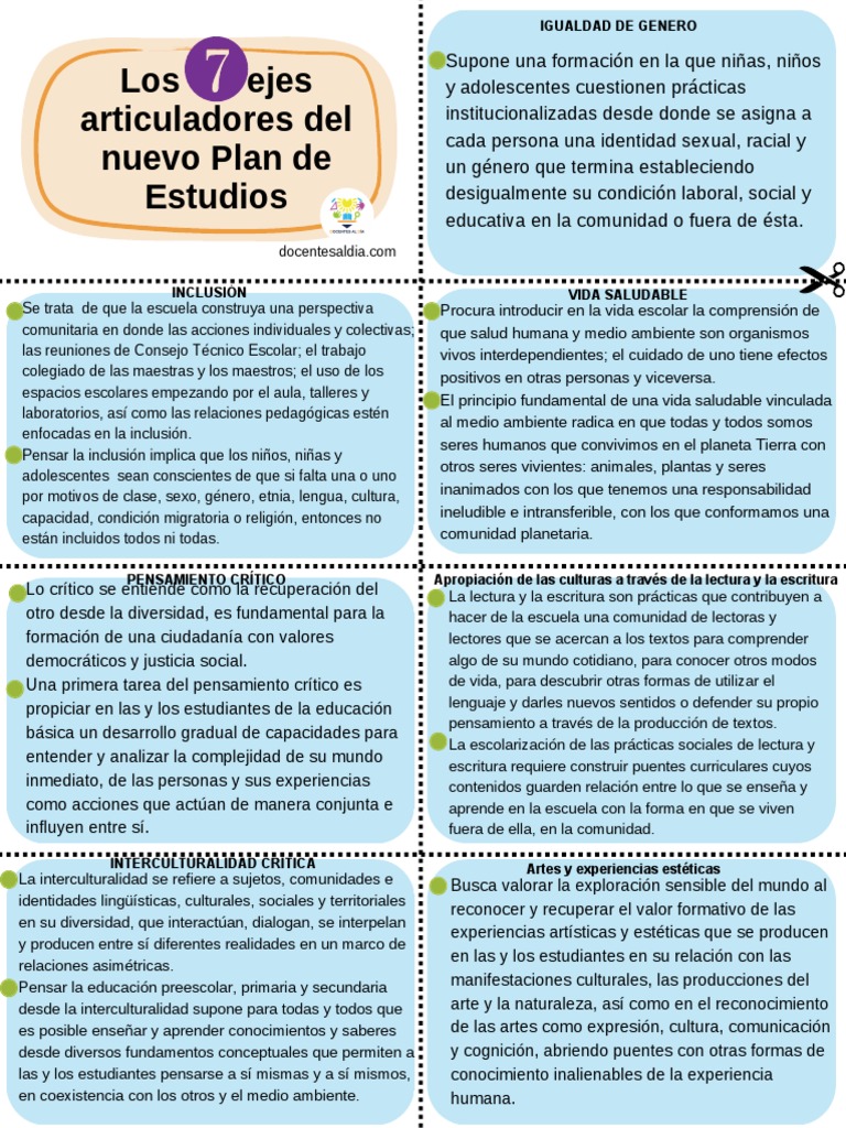 7 Ejes Articuladores de la NEM 2022 | PDF
