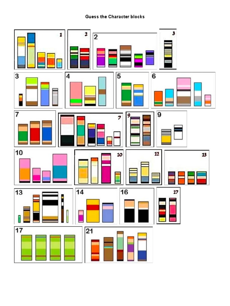 Guess The Character Block | PDF | Young Adult