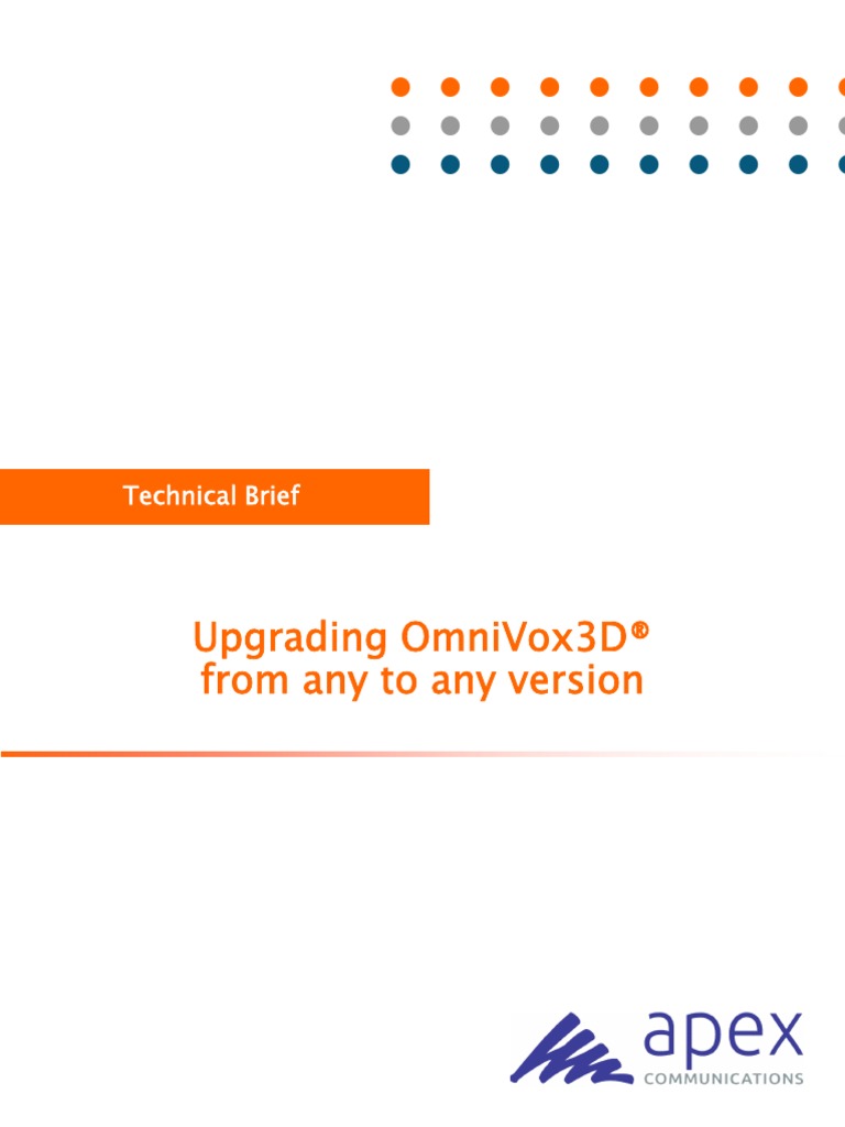 Upgrading omnivox3d from any to any version pdf microsoft sql