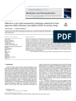 Difference in The Lipid Nanoparticle Technology Employed in Three Approved SiRNA (Patisiran) and MRNA (COVID-19 Vaccine) Drugs