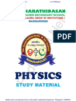 12th Physics EM Study Materials English Medium PDF Download