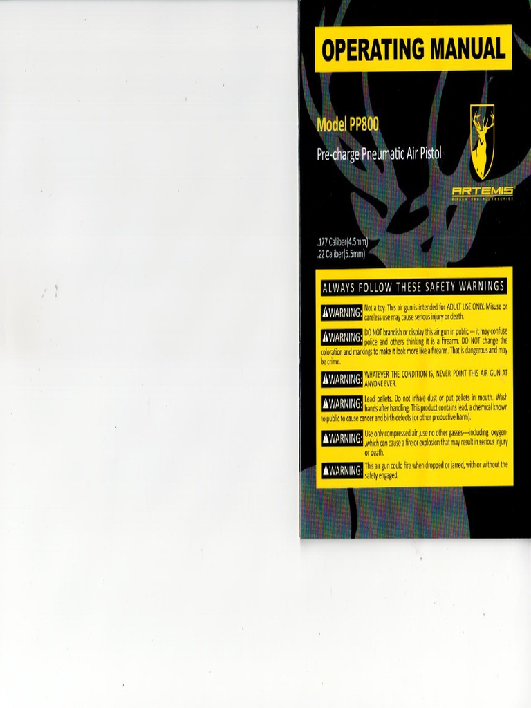 Artemis PP800 | PDF