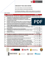 CRONOGRAMA DEL PROCESO DE ADMISION AL RESIDENTADO ODONTOLOGICO CODIRO 2023 Com 2