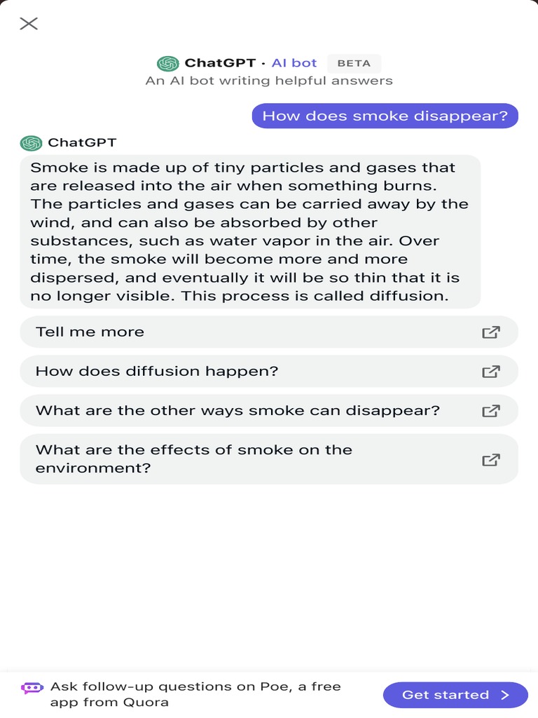 How Does Smoke Disappear Quora PDF