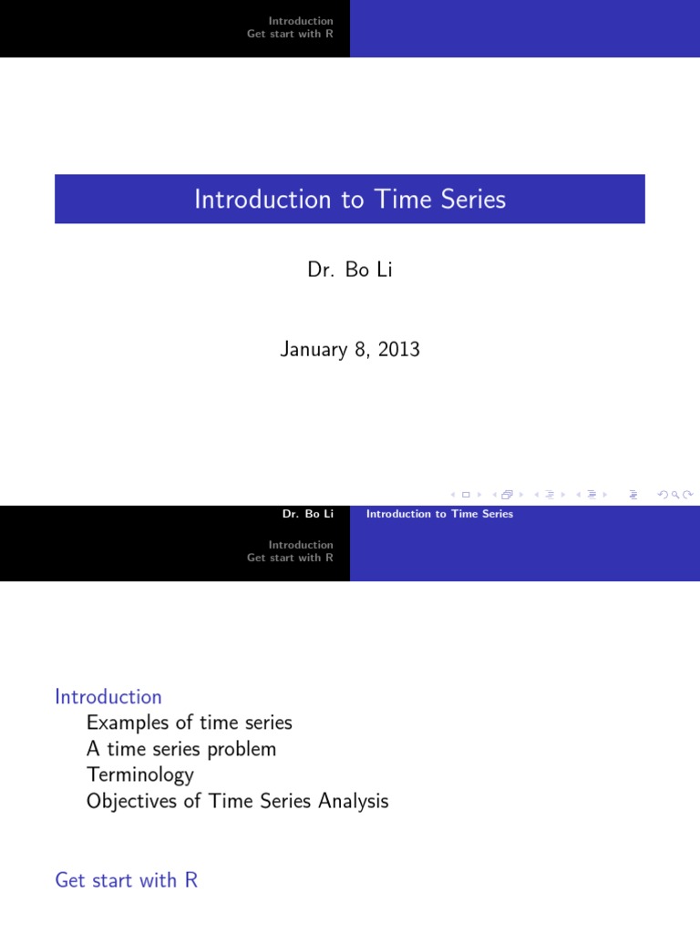 Time Series | PDF | Time Series | Discrete Time And Continuous Time