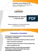 416 Aula 2 Planejamento de Transportes e Uso Do Solo