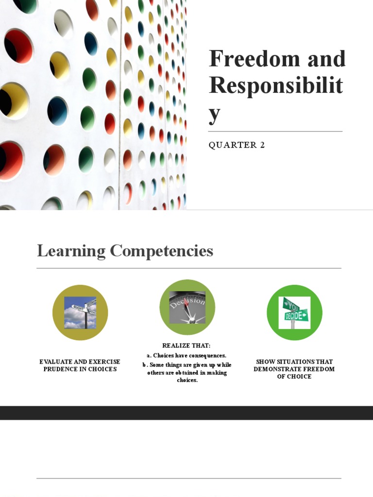 Freedom and Responsibility | PDF | Free Will | Morality