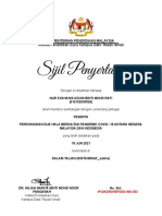 Sijil Program Perkongsian Dua Hala Covid-19 Malaysia & Indonesia