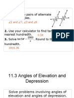 Angles of Elevation and Depression